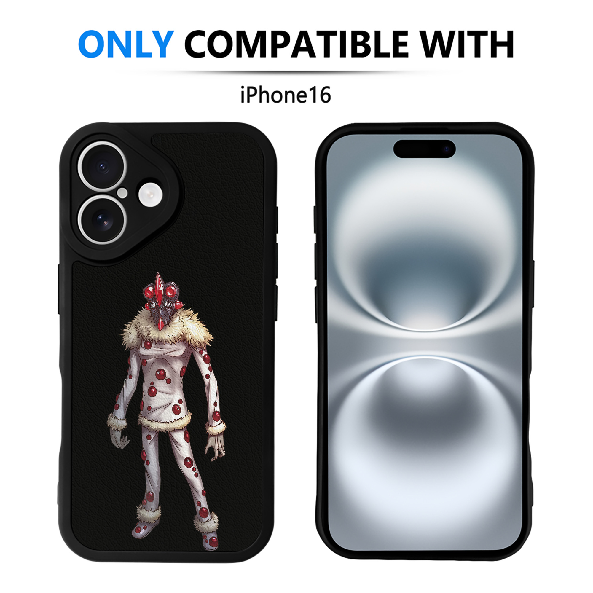 （画像用） ウルトラマン Ultraman 【iPhone 16シリーズ対応】シリコンスマホケース（レザー調） 材質：シリコン